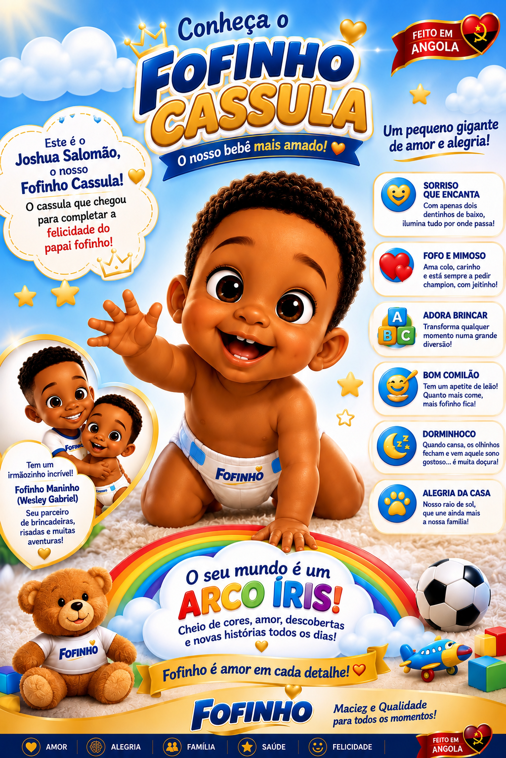 Fofinho Cassula, mascote bebé da marca Fofinho
